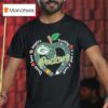 Green Bay Packers Teach Love Inspire Teaching Is A Look Of Heart Heart Apple T Shirt