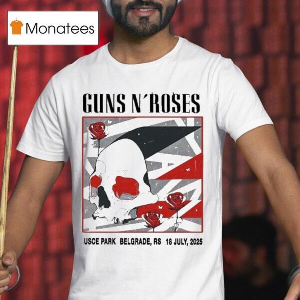 Guns N Roses Belgrade Rs Usce Park July T Shirt