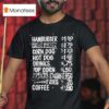 Hamburger Corn Dog Hot Dog Drinks Pop Corn Fries Coffee Snack Bar Menu T Shirt