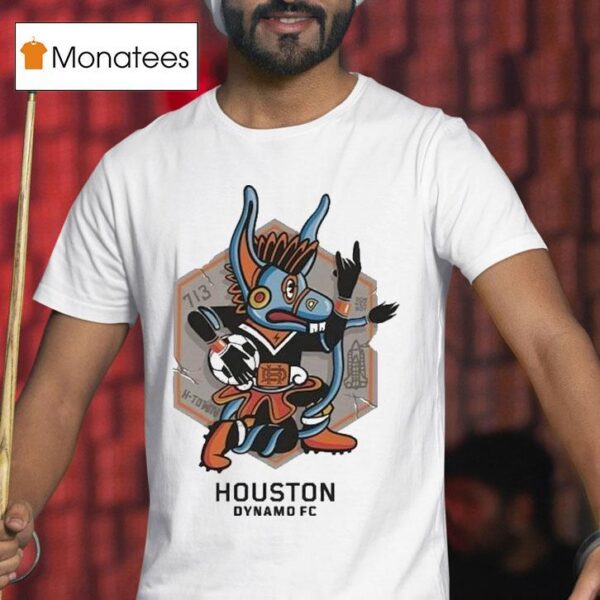 Houston Dynamo Fc X Free Walls H Town Hexagon T Shirt