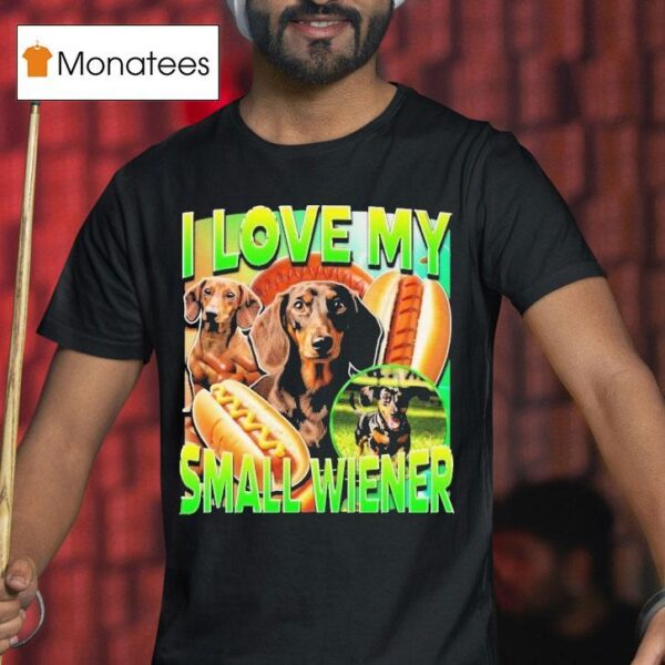 I Love My Small Wiener Dog Dachshund T Shirt