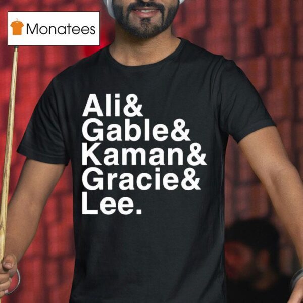 Jacob Bannon Ali Gable Kaman Gracie Lee T Shirt