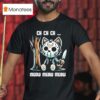 Jason Voorhees Ch Ch Ch Meow Meow Meow Cat Movie Horror T Shirt