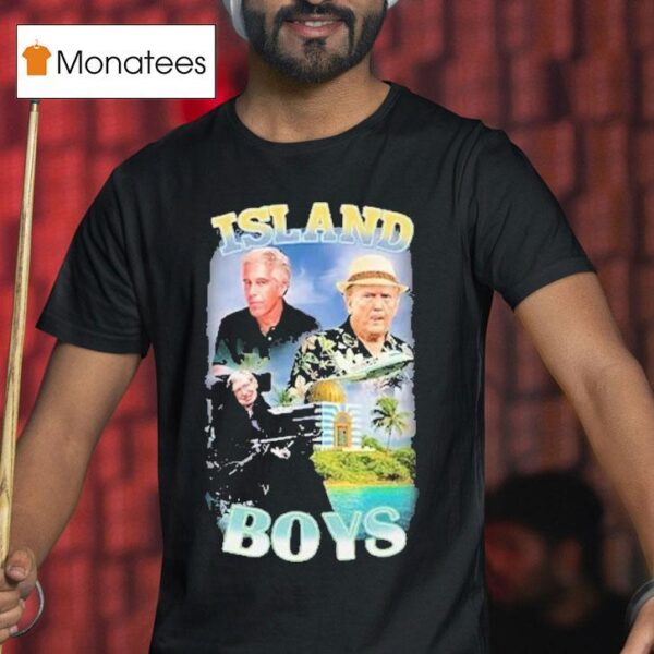 Jeffrey Epstein Trump And Stephen Hawking Island Boys T Shirt