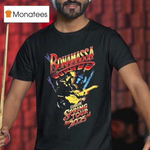 Joe Bonamassa Europe Spring Tour T Shirt