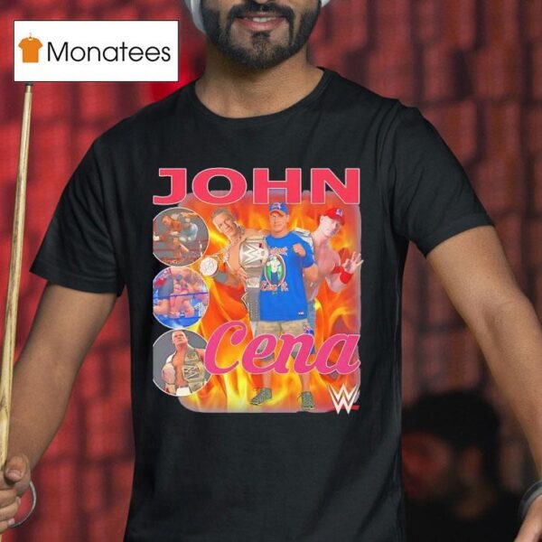 John Cena Wwe Wrestler Burn Graphic T Shirt
