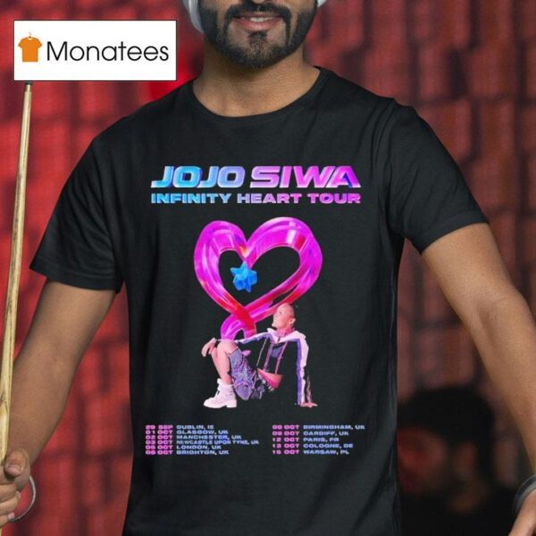 Jojo Siwa Infinity Heart Tour Europe Dates List Kick Off In Dublin Ie On September Th T Shirt