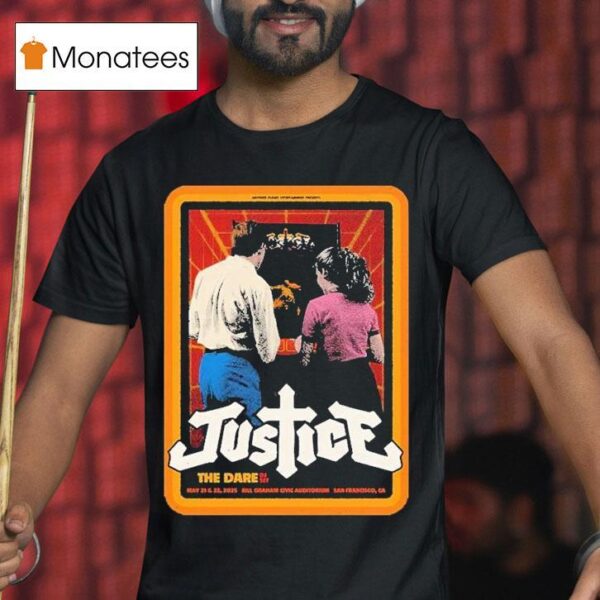 Justice The Dare Dj Set Show At The Bill Graham Civic Auditorium In San Francisco Ca On May And T Shirt