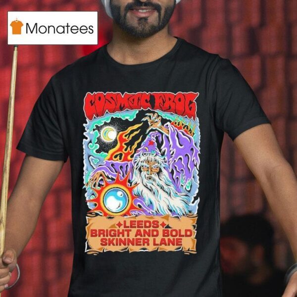 Leeds Bright And Bold Skinner Lane Cosmic Frog Wizard T Shirt