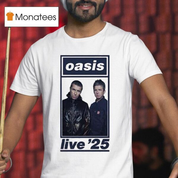 Liam Gallagher And Noel Gallagher Oasis For Cardiff Tour Live T Shirt