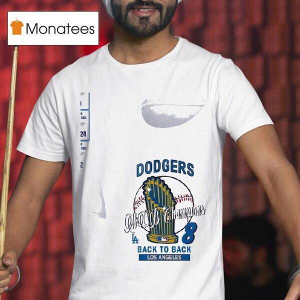 Los Angeles Dodgers Mlb Champions Hardwood Classics Champions Vintage T Shirt