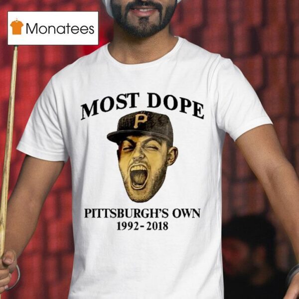 Mac Miller Most Dope Pittsburgh S Own Pittsburgh Pirates Head T Shirt