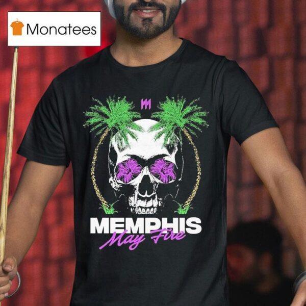 Memphis May Fire Palms Skull T Shirt