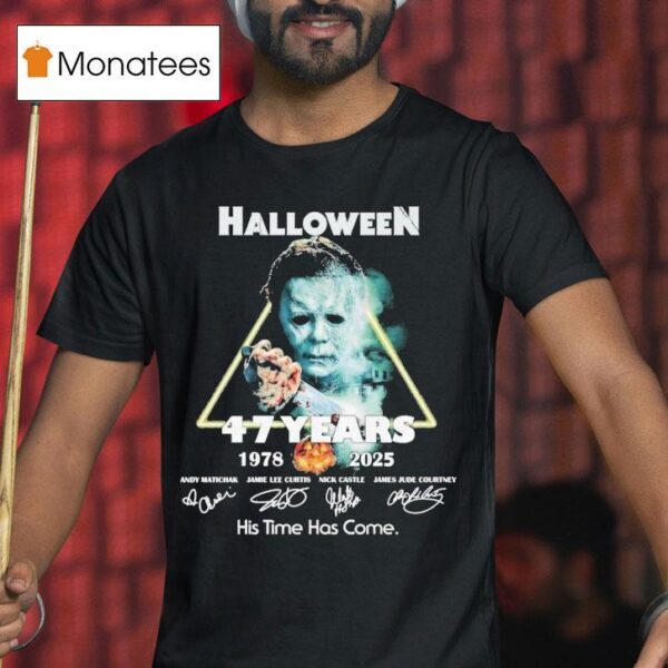 Michael Myers Halloween Years His Time Has Come Signatures T Shirt