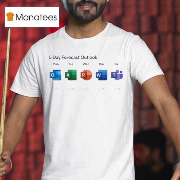 Microsoft Day Forecast Outlook T Shirt