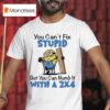 Minion You Can T Fix Stupid But You Can Numb It With A T Shirt