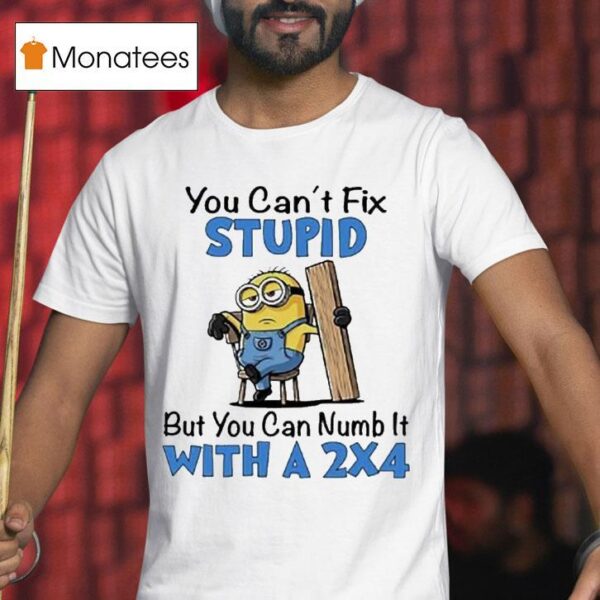 Minion You Can T Fix Stupid But You Can Numb It With A T Shirt