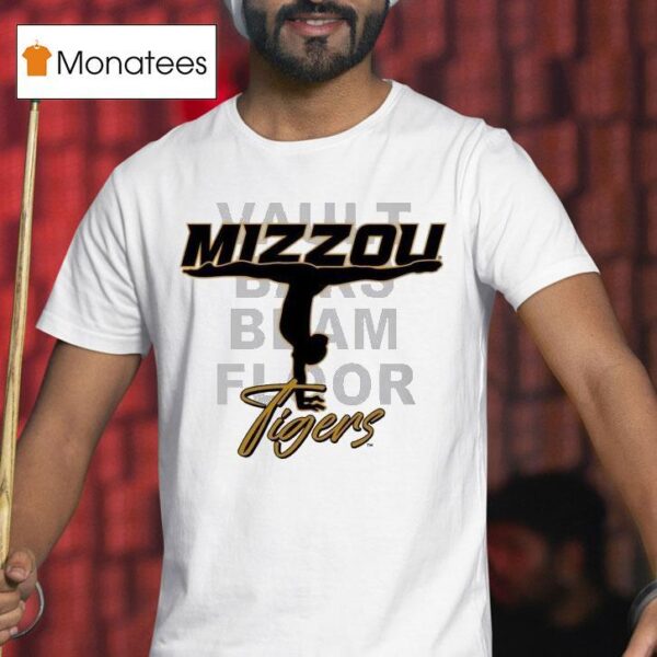 Missouri Tigers Mizzou Tigers Vault Baks Blam Floor Gymnastics T Shirt