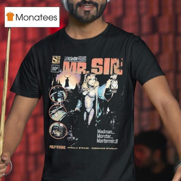 Mr Sin And Pulp Vixens Sideshow Present Vintage T Shirt