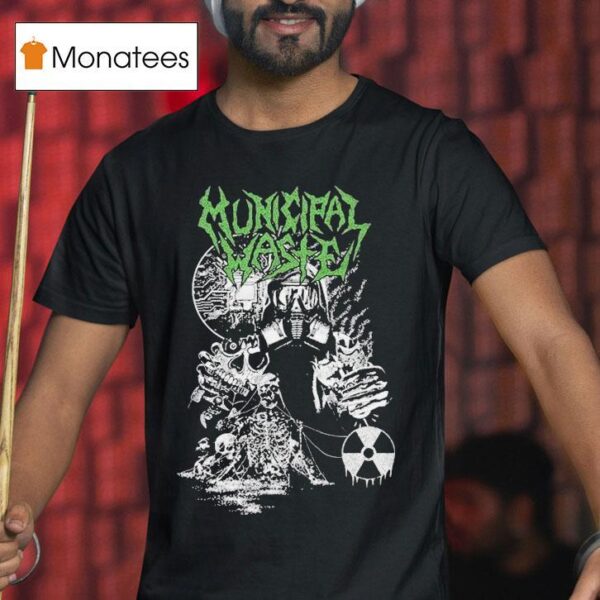Municipal Waste Biotech Gasmask T Shirt