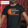 Never Underestimate A Girl Who Plays Basketball T Shirt