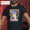 New York Baseball Mets David Wright Homage Royal Homage Caricature Signature T Shirt
