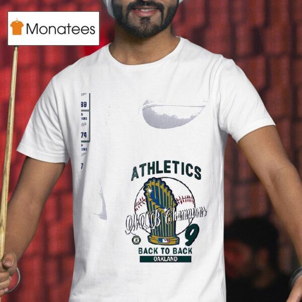 Oakland Athletics Mlb Champions Hardwood Classics Champions Vintage T Shirt