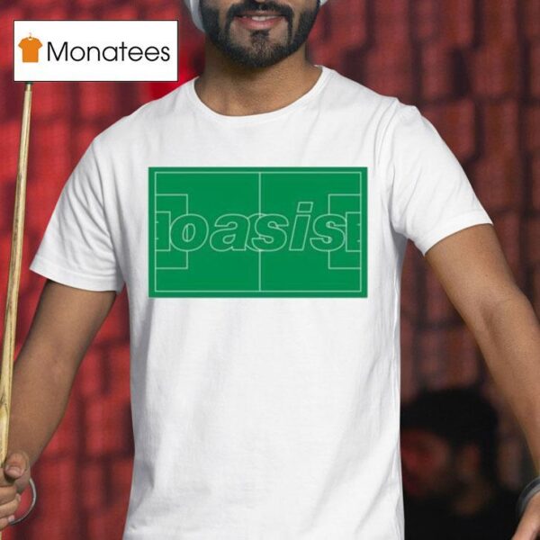 Oasis Definitely Maybe Football Logo Pitch T Shirt