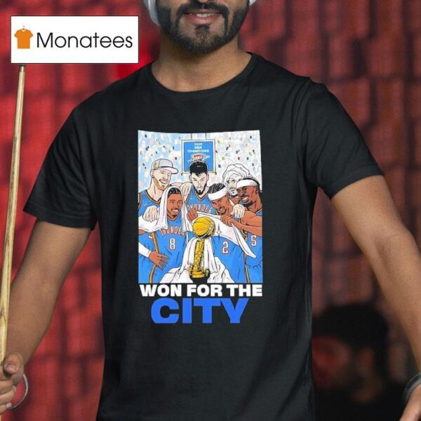 Oklahoma City Thunder Won For The City Cartoon T Shirt