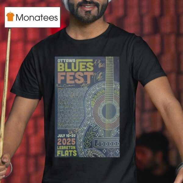 Ottawa Bluesfest Memorabilia Autographed T Shirt