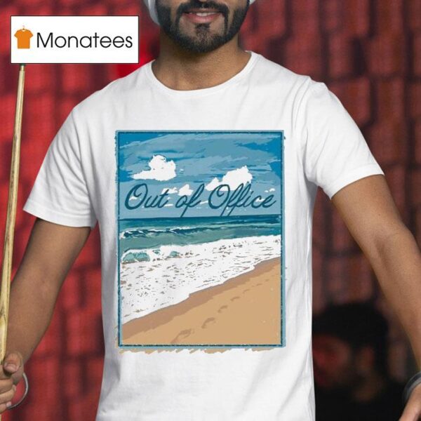 Out Of Office Beach Painting T Shirt
