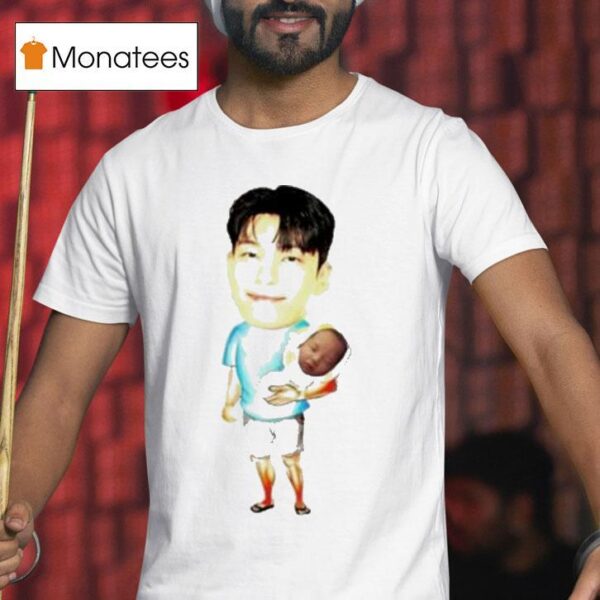 Papa Front Man Wi Ha Carry Player Squid Game T Shirt