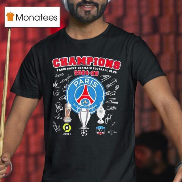Paris Saint Germain Football Club Champions T Shirt