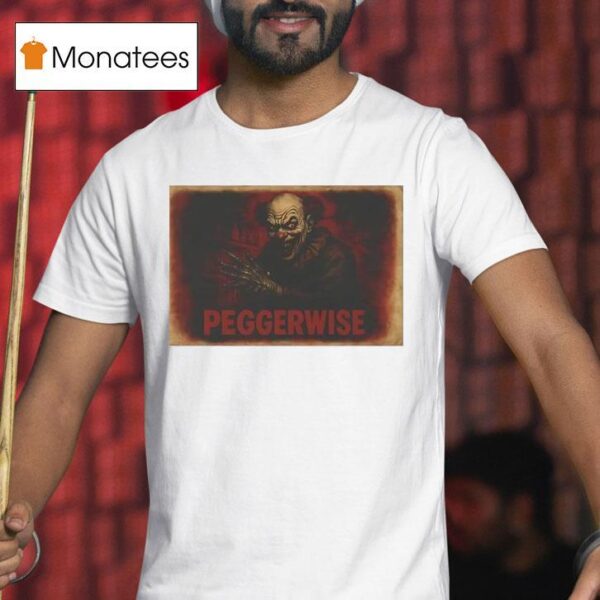 Peggerwise Horror Retro Pennywise Halloween T Shirt