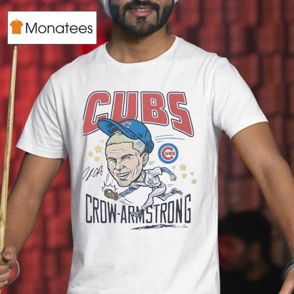 Pete Crow Armstrong Chicago Cubs Baseball Signature T Shirt