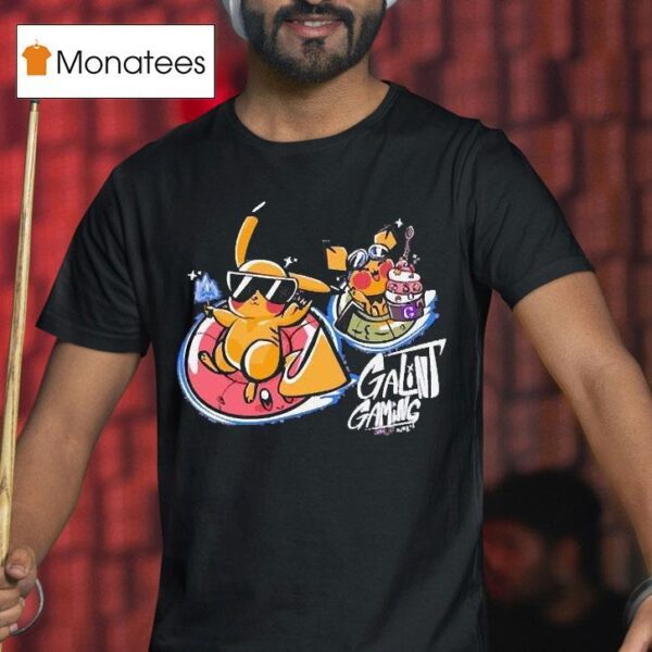 Pikachu Pokemon Floats Galint Gaming T Shirt