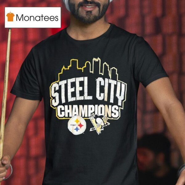Pittsburgh Slers X Pittsburgh Peaguins Sl City Champions T Shirt