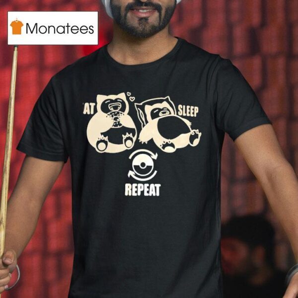 Pokemon Snorlax Eat Sleep Repea T Shirt