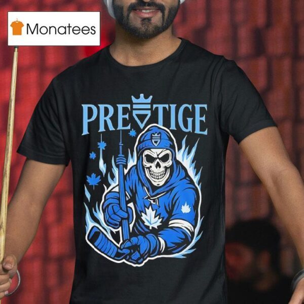 Pretige Skeleton Toronto Maple Leafs T Shirt