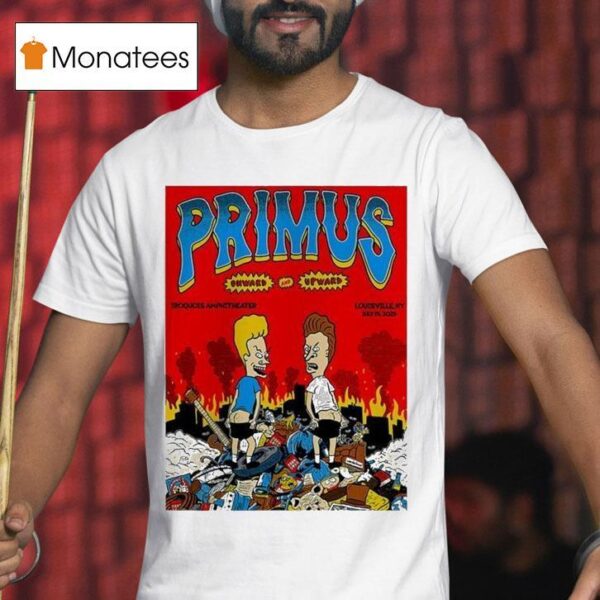 Primus X Beavis And Butt Head Concert Music At The Iroquois Amphitheater In Louisville Ky On July T Shirt