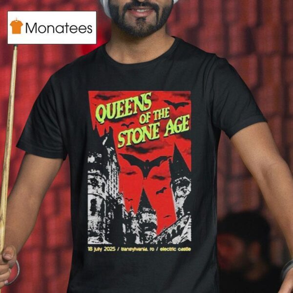 Queens Of The Stone Age July Transylvania Ro Electric Castle T Shirt