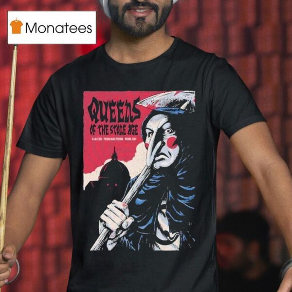 Queens Of The Stone Age Piazza Duomo Pistoia Italy T Shirt