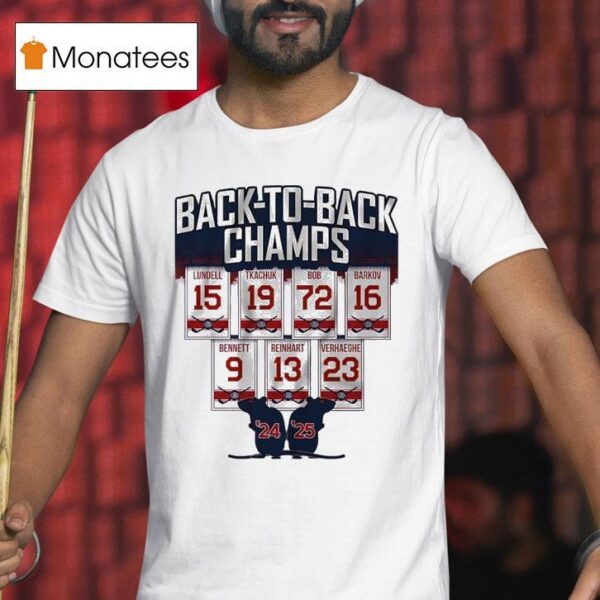 Rats Back To Back Champs Florida Panther Hockey T Shirt
