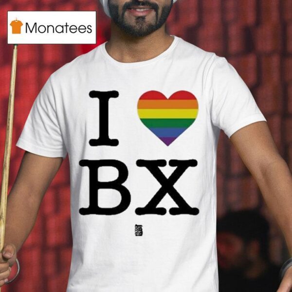 Regan Aliyah Wearing I Love Bx Pride T Shirt