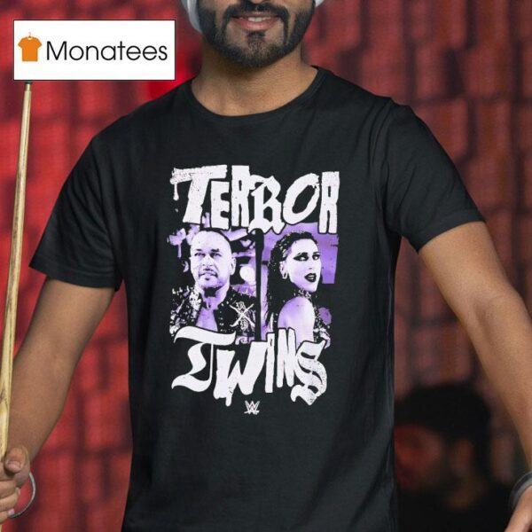 Rhea Ripley Terror Twins Portrai T Shirt