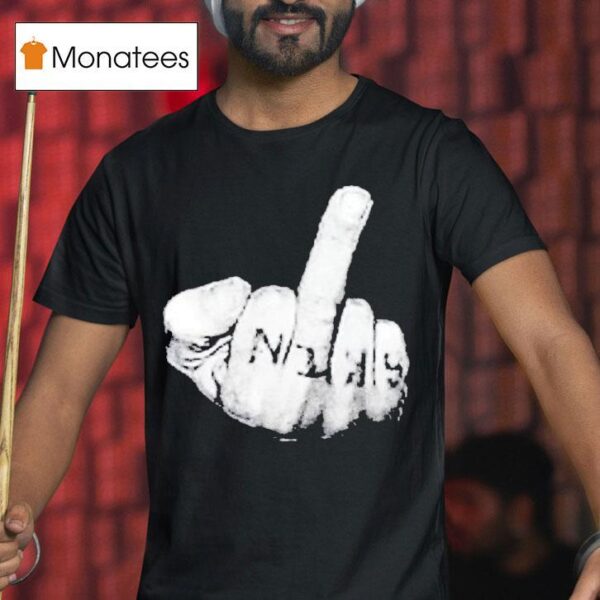 Ritchie Bruiser Support To Fight Cancer Middle Finger T Shirt