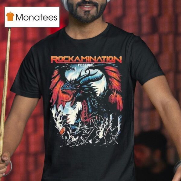 Rockamination Festival In Stadion Wilis Madiun On July Dragon T Shirt