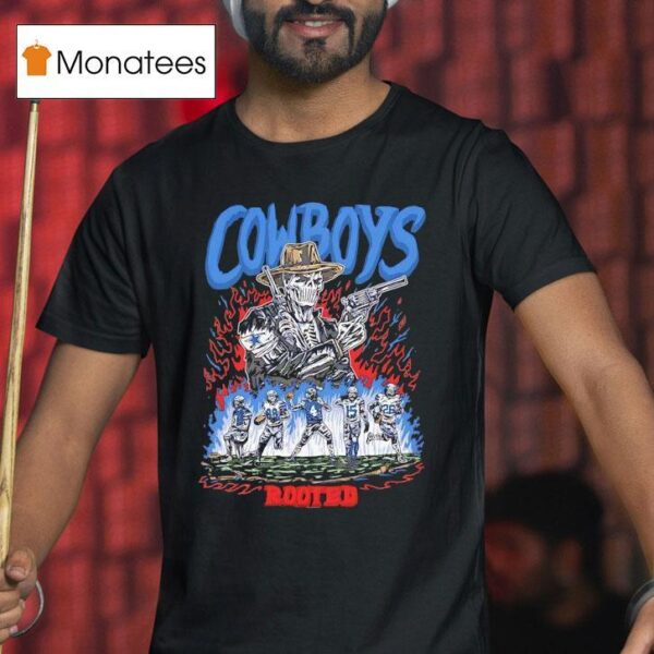 Rooted Skeleton Dallas Cowboys T Shirt