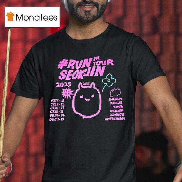 Run Seokjin Ep Tour World Wide Handsome T Shirt