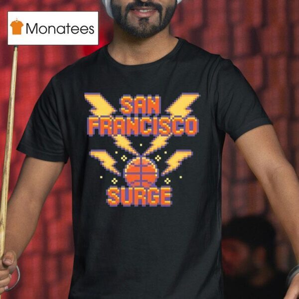 San Francisco Surge Basketball Pixel T Shirt
